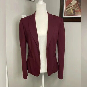 Women's Burgundy Blazer